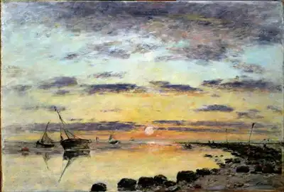 Eugene Louis Boudin: Le Havre | Sea and ships | Impressionism